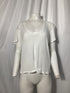Women's Anine Bing V-neck T-shirt in White Silk