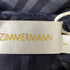 Women's Zimmermann Mesh Striped Blouse in Navy Blue Polyester