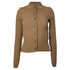 Women's Anine Bing Joslyn Rib Knit Cardigan in Brown Rayon
