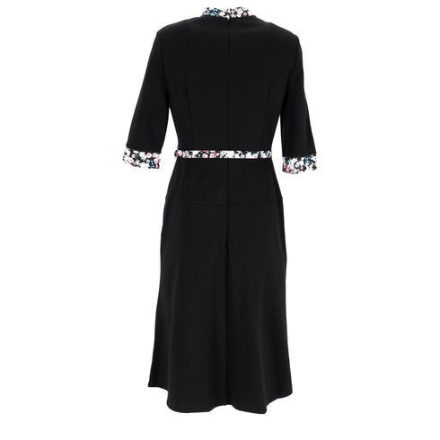 Women's Erdem Gilliam Floral-print Dress In Black Viscose