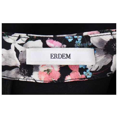 Women's Erdem Gilliam Floral-print Dress In Black Viscose