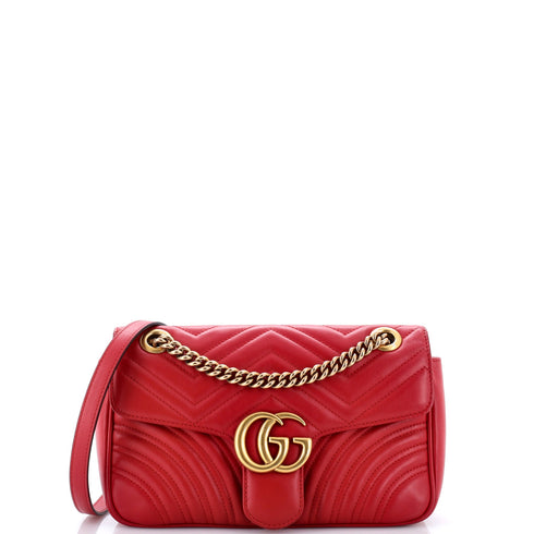 GG Marmont Flap Bag Matelasse Leather Small