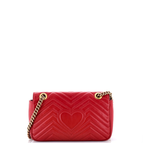 GG Marmont Flap Bag Matelasse Leather Small