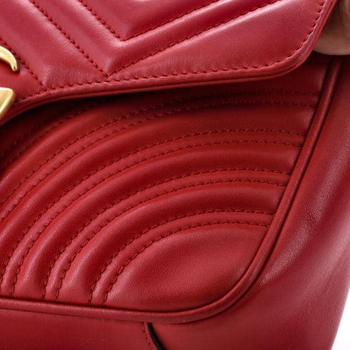 GG Marmont Flap Bag Matelasse Leather Small