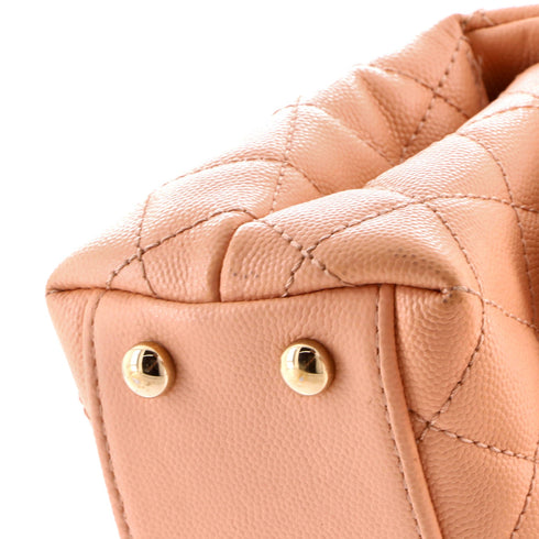 Coco Top Handle Bag Quilted Caviar Extra Mini