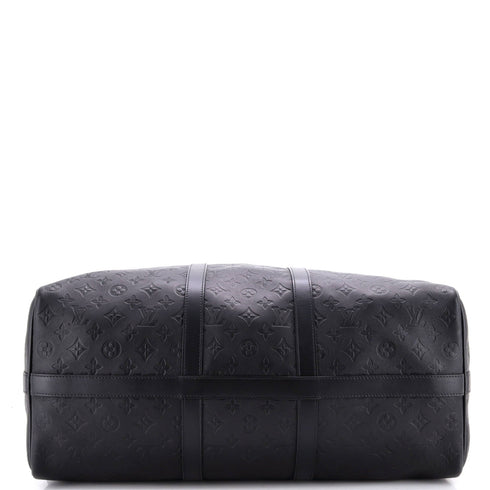 Keepall Bandouliere Bag Monogram Shadow Leather 50