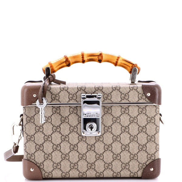 Bamboo Globe-Trotter Vanity Case GG Coated Canvas