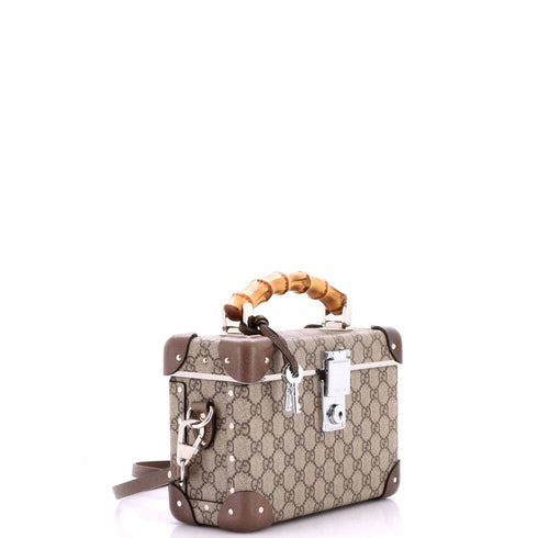 Bamboo Globe-Trotter Vanity Case GG Coated Canvas