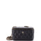 Classic Vanity Case with Chain Quilted Caviar Small