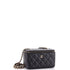 Classic Vanity Case with Chain Quilted Caviar Small