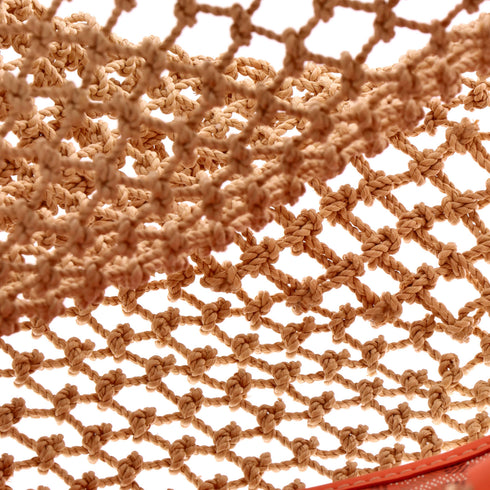 Aligre Bag Raffia Net with Coated Canvas