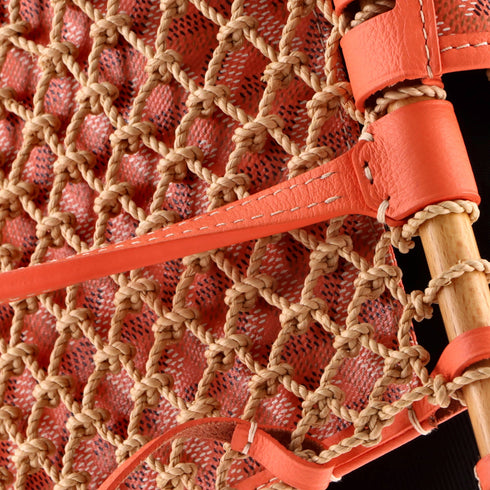 Aligre Bag Raffia Net with Coated Canvas
