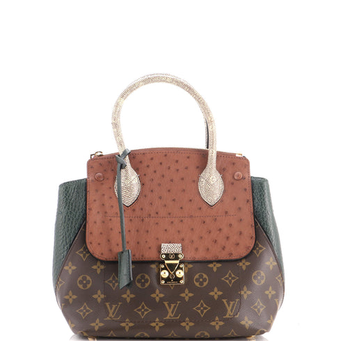 Majestueux Tote Monogram Canvas and Exotics PM