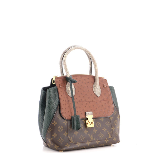 Majestueux Tote Monogram Canvas and Exotics PM