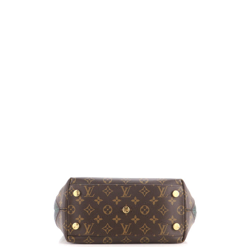 Majestueux Tote Monogram Canvas and Exotics PM