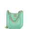 CC Front Pocket Chain Hobo Quilted Lambskin Small