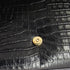 Classic Monogram Tassel Crossbody Bag Crocodile Embossed Leather Small