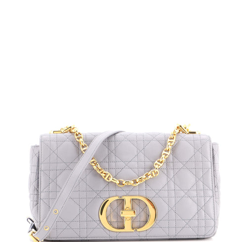 Caro Bag Cannage Quilt Calfskin New Medium