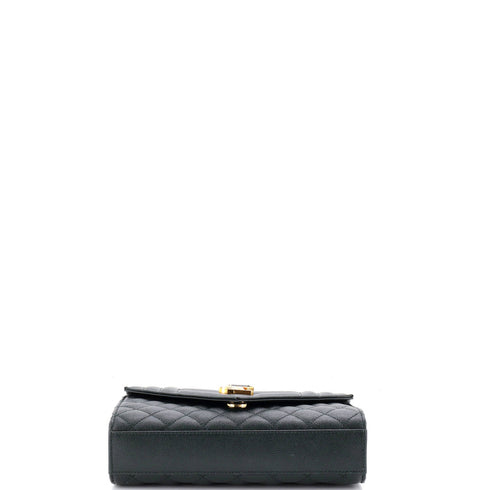 Classic Monogram Envelope Satchel Mixed Matelasse Leather Small
