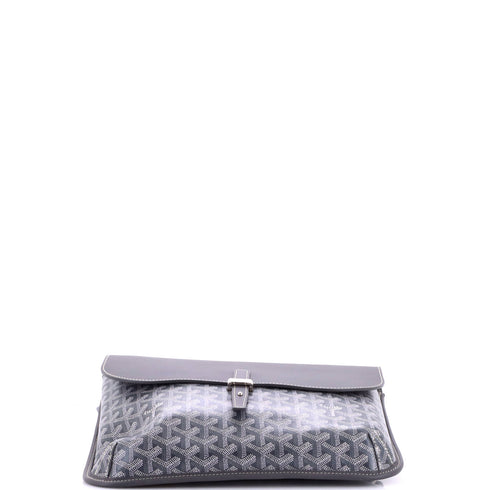 Coursier Messenger Bag Coated Canvas and Leather