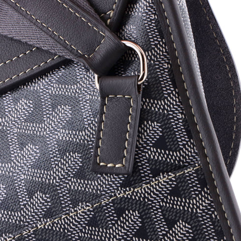 Coursier Messenger Bag Coated Canvas and Leather