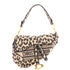 Saddle Handbag Mizza Embroidered Canvas Medium