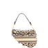 Saddle Handbag Mizza Embroidered Canvas Medium