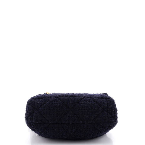 19 Flap Bag Quilted Tweed Large