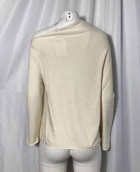 Women's The Row Off The Shoulder Sweater in Cream Cotton