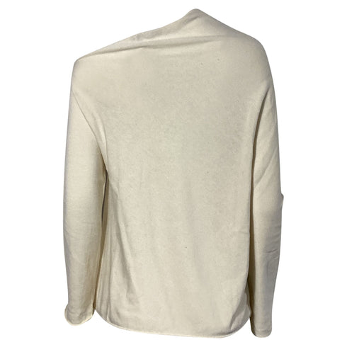 Women's The Row Off The Shoulder Sweater in Cream Cotton
