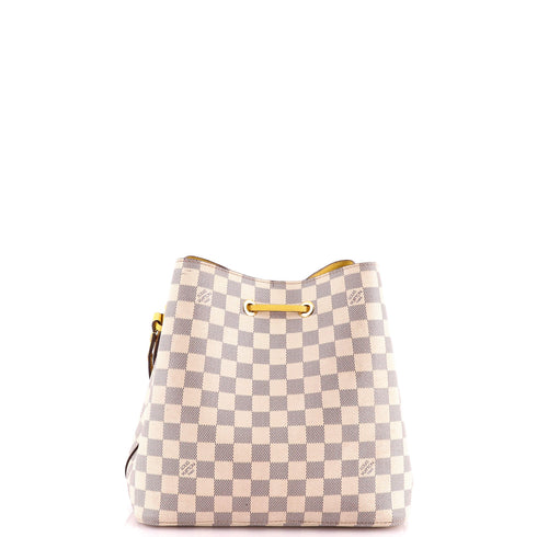 NeoNoe Handbag Damier with Leather MM