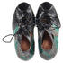 Women's Roland Mouret Snake Print Lace Up Sandals in Green Leather