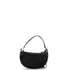Half Moon Clutch with Chain Mesh with Quilted Lambskin