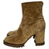 Women's Gianvito Rossi Timber Zipped Ankle Boots in Brown Suede