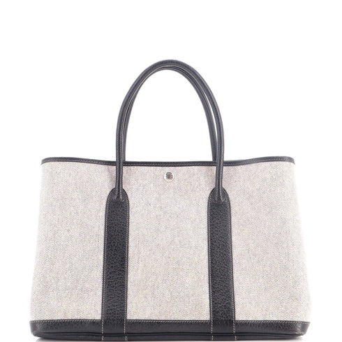Garden Party Tote Toile and Leather 36