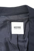 Women's Moschino Wed-Detail Single-Breasted Blazer in Navy Blue Wool
