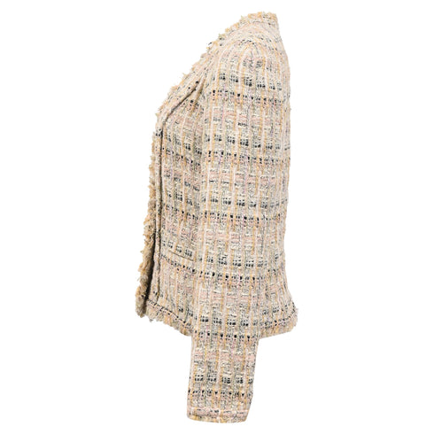 Women's Iro Shavana Frayed-Edge Tweed Jacket In Multicolor Cotton