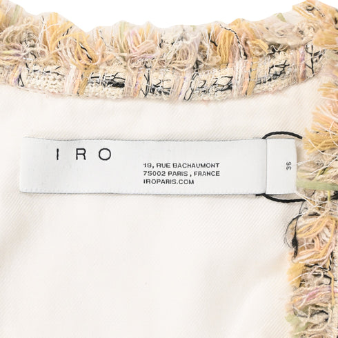 Women's Iro Shavana Frayed-Edge Tweed Jacket In Multicolor Cotton