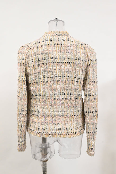 Women's Iro Shavana Frayed-Edge Tweed Jacket In Multicolor Cotton