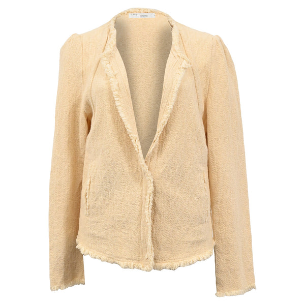Women's Iro Rosia Tweed Knit Jacket in Beige Cotton