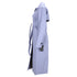 Women's Jil Sander Secured Button Belted Trench Coat in Purple Cotton