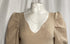 Women's Ba&Sh Puffed Sleeve Top in Beige Cotton