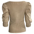 Women's Ba&Sh Puffed Sleeve Top in Beige Cotton