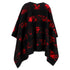 Women's Dsquared2 Reversible Poncho in Red Wool