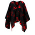 Women's Dsquared2 Reversible Poncho in Red Wool