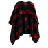 Women's Dsquared2 Reversible Poncho in Red Wool