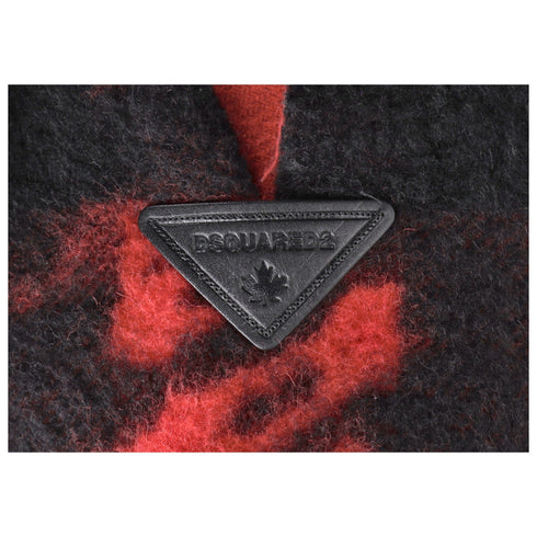 Women's Dsquared2 Reversible Poncho in Red Wool