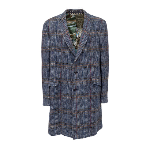 Men's Etro Checkered Wool Coat - '20s