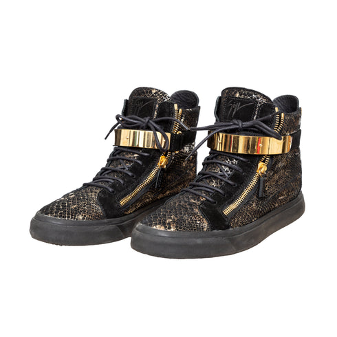 Men's Giuseppe Zanotti Printed Snakeskin Sneakers - '10s