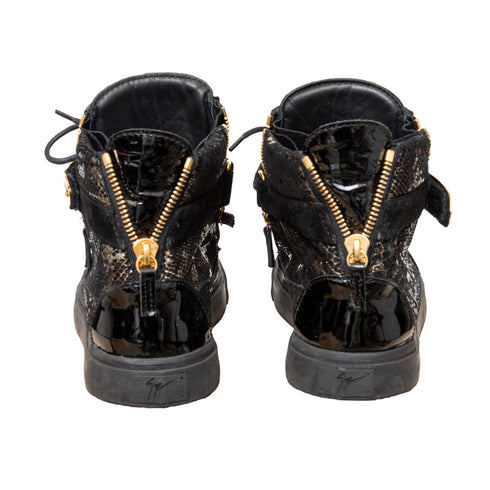 Men's Giuseppe Zanotti Printed Snakeskin Sneakers - '10s